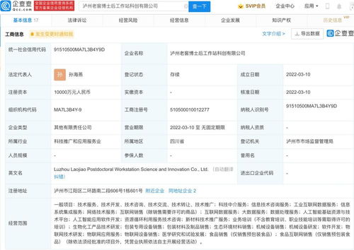 瀘州老窖成立博士后科創公司，億元資本瞄準AI軟件新賽道